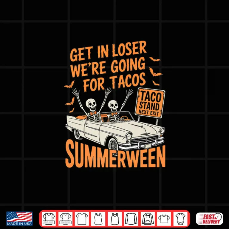 Design Summerween Funny Skeleton Taco Ride Spooky Season Humor Shirt