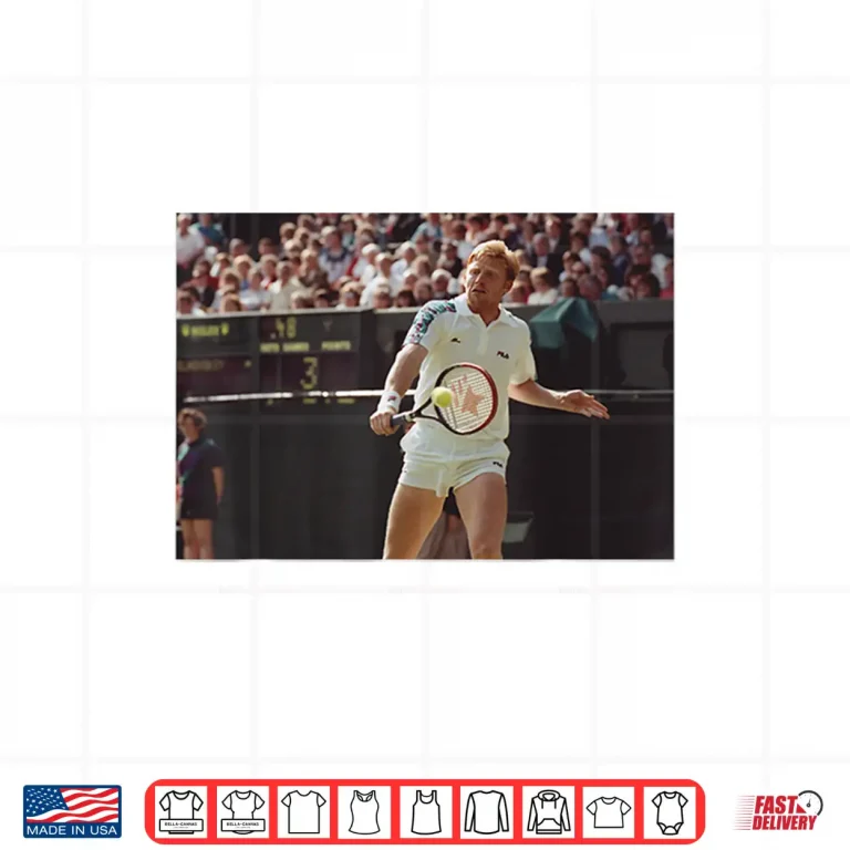 Design Wimbledon Tennis Legend Boris Becker 1991 Shirt