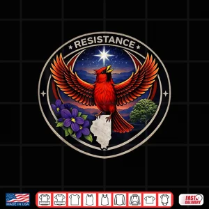 Design Illinois Il Rebel Bird Alliance Resistance No Kings 2026 Shirt