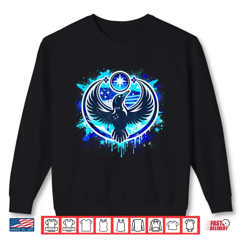 Sweatshirt Minnesota Rebel Loon State Of Freedom Pop Art Graphic Design Shirt