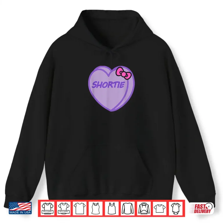 Hoodie Valentines Day Candy Sweet Hearts Love Shortie Shirt
