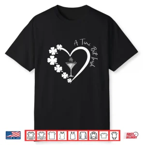 A Tiny Bit Irish Lucky Irish Girls Cocktail St Patricks Day Shirt