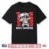 100 Days Smarter Cute Dalmatian Dog 100Th Day Of School Kids Shirt