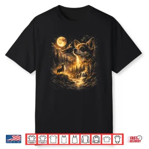 Chihuahua Howling To The Moon Meme Vintage 90S Retro Shirt