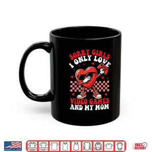 Mug Boys Valentines Video Games Mom Heart Gaming Valentines Day Shirt 1