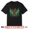 Funny Bigfoot Heart Love Valentines Day Boys Men Shirt