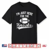 I’M Just Here For The Snacks Cute Football Women Kids Shirt