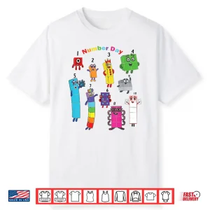 Numberblock Number Day Funny Happy Numbers Shirt