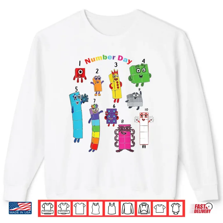 Sweatshirt Numberblock Number Day Funny Happy Numbers Shirt 1