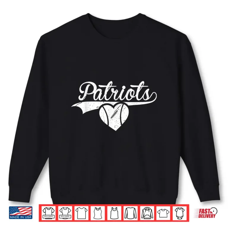 Sweatshirt Patriots Sports Team High School Men Women Kids Boys Girls Shirt 1