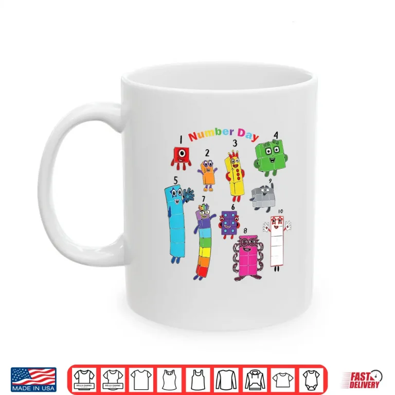 Mug Numberblock Number Day Funny Happy Numbers Shirt 1