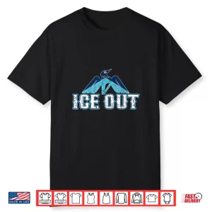 Vintage Ice Out Of Mn Minnesota Flag Loon Bird Inspired Shirt