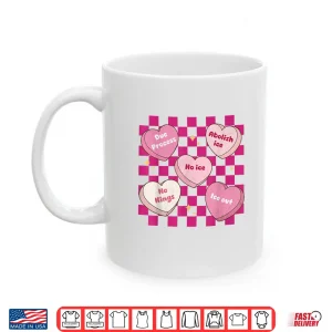 Mug ValentineS Day Candy Heart Funny Abolish Ice Checkered Shirt 1
