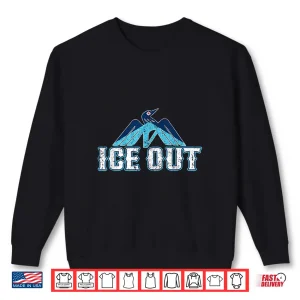 Sweatshirt Vintage Ice Out Of Mn Minnesota Flag Loon Bird Inspired Shirt 1