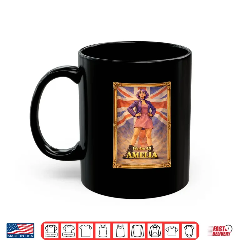 Mug We Are All Amelia Union Jack Vintage British Uk England Shirt 1