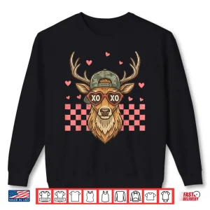 Sweatshirt Xoxo Valentine Buck Camo Deer Retro Hunting Boys Men Boy Shirt 1