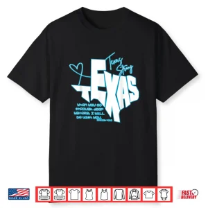 When You Go Through Deep Waters I Will Be With You Texas Support Shirt