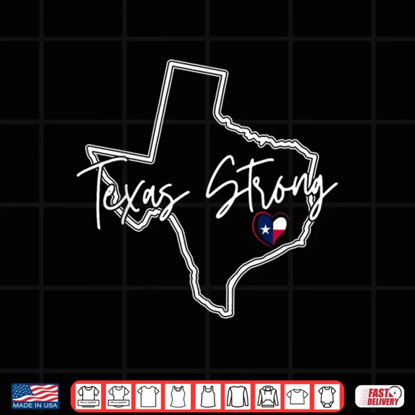 Design Texas Strong Texas Heart Texas Support Storm 2025 Shirt