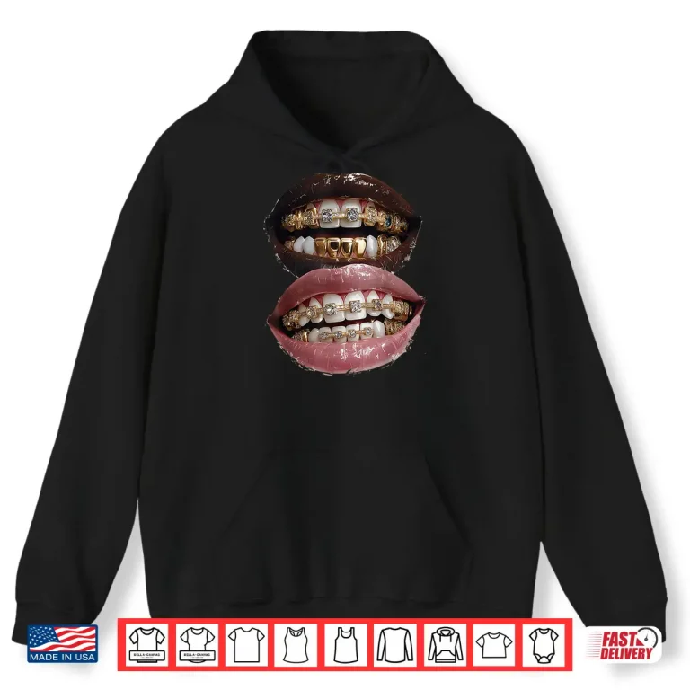 Hoodie Womens Lips Print Graphic Y2K 2000s Vintage Summer Tops Shirt
