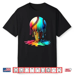Baseball Ice Cream Drip Shirt