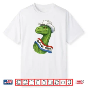 Dinosaur Sash Clever Girl Country Cowgirl Texas Concert Shirt
