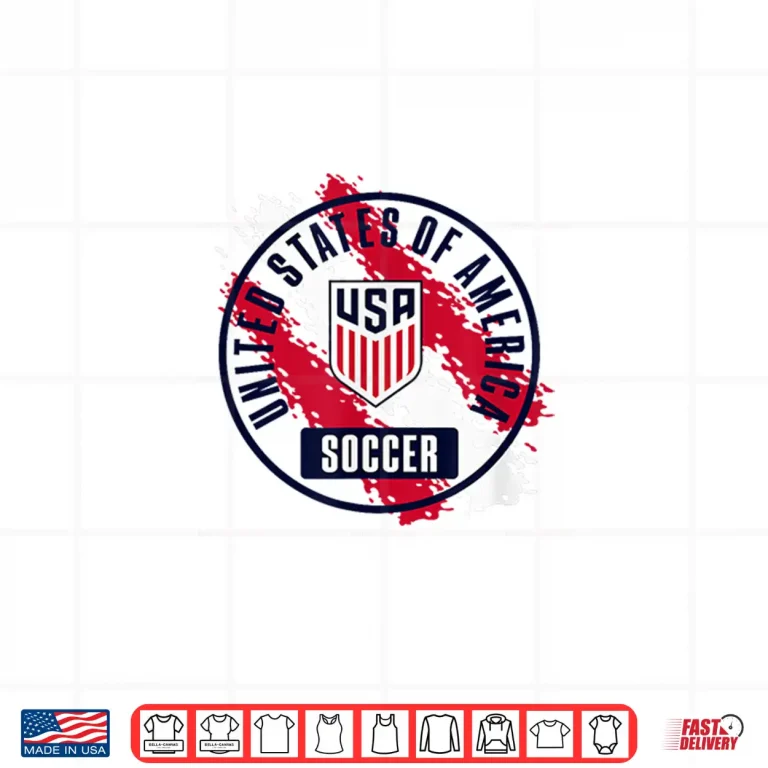 Design USA Soccer Retro Paint Gray USMNT Shirt