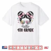 Back To School Coquette Bow Teacher Hello Fourth Grade Girls Shirt
