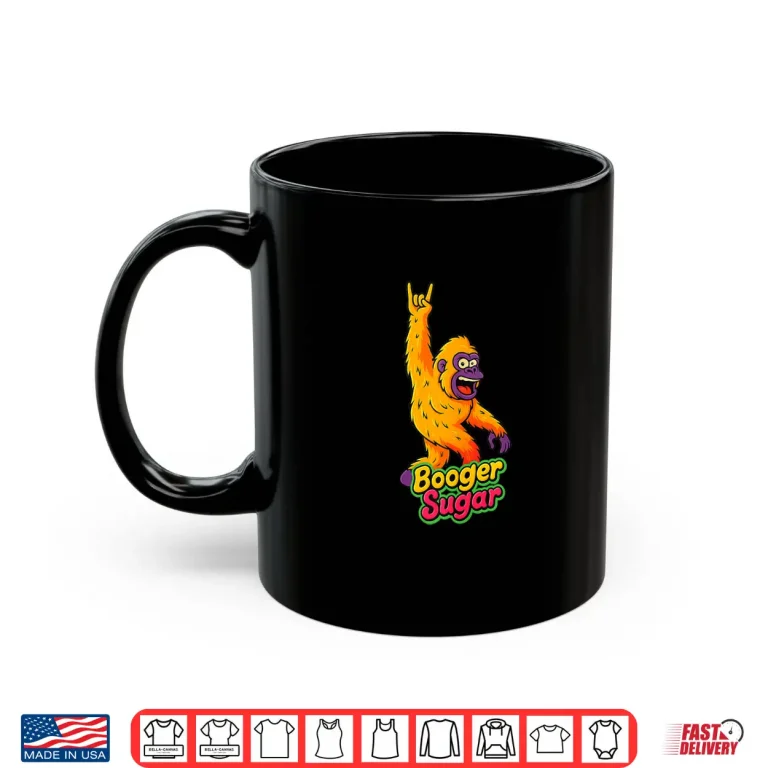 Mug Booger Sugar Nose Beers Sasquatch Yeti Nose Nachos Funny Shirt