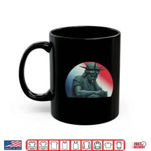 Mug Statue of Liberty Head in Hands Shameful America Protest Shirt