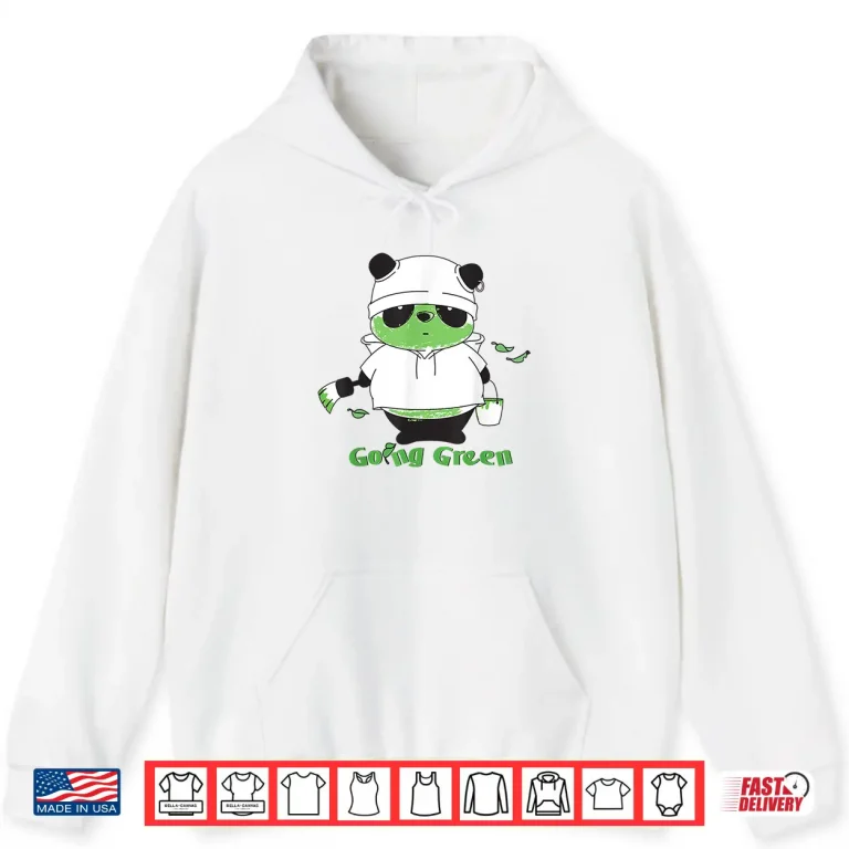 Hoodie Going Green Panda Shirt