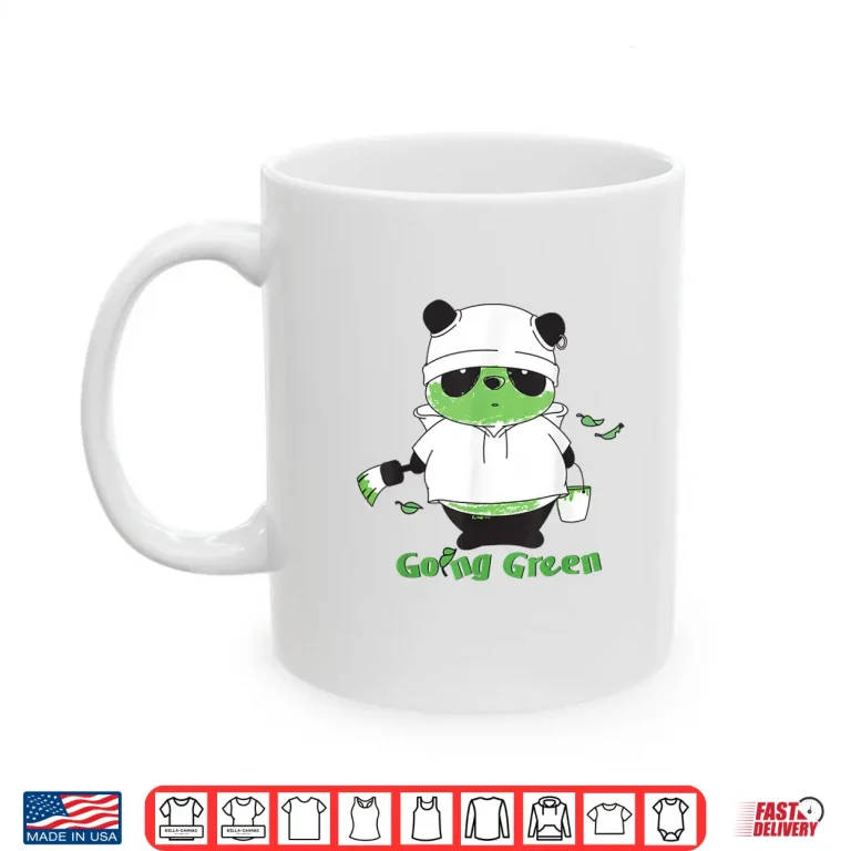 Mug Going Green Panda Shirt