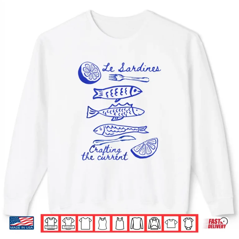 Sweatshirt Les Sardines Crafting The Currents Sardine Graphic Shirt