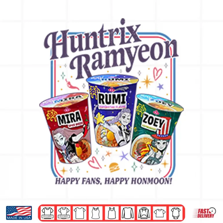 Design KPop Demon Hunters Huntrix Ramyeon Shirt