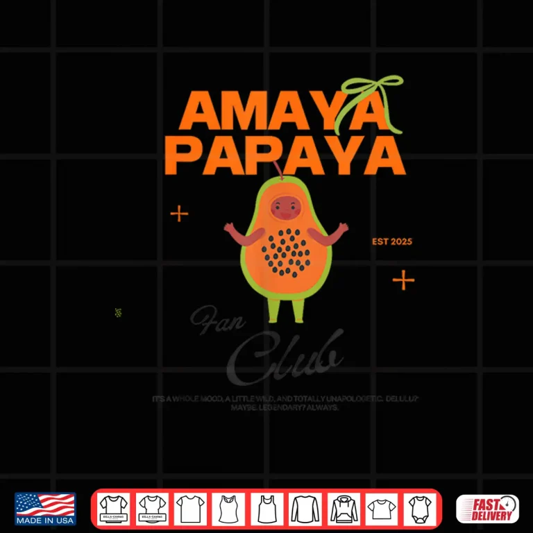 Design Amaya Papaya Fan Club Top Amaya Papaya Island Love Shirt