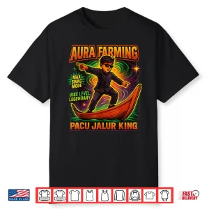 Aura Farming Indonesian Boat Racing Kid (Pacu Jalur) Meme Shirt