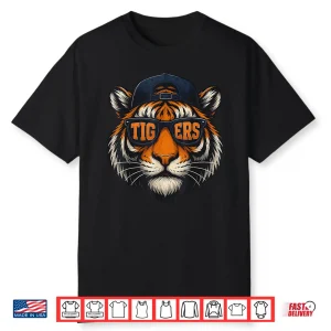Cool Tigers Sunglasses Animal Graphic Shirt