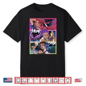 K Pop Demon Hunters Huntrix Team Anime Style Shirt