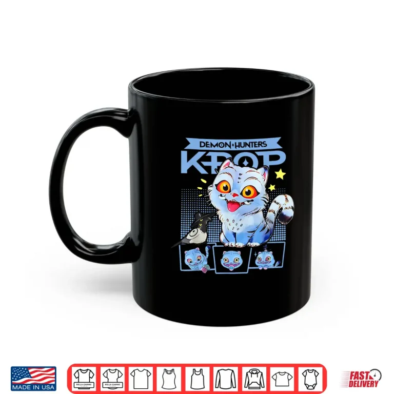 Mug K Pop Demon Hunter Derpy Cat Cute Shirt