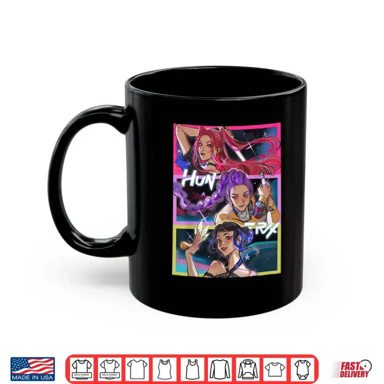 Mug K pop Demon Hunters Huntrix Team Anime Style Shirt