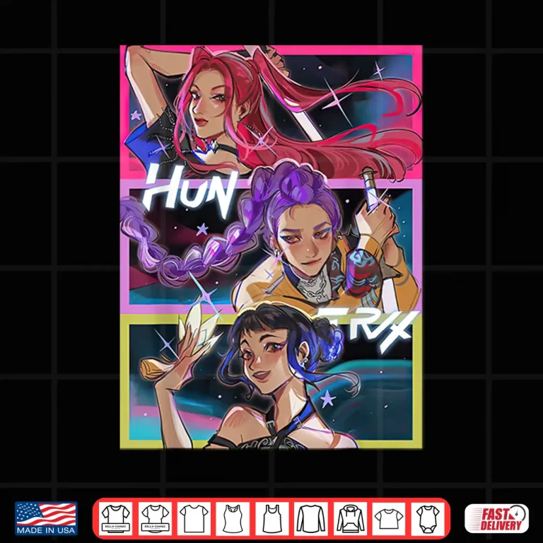 Design K pop Demon Hunters Huntrix Team Anime Style Shirt