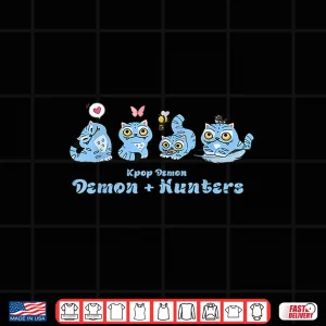 Design K Pop Hunter Cute Cat Graphic Shirt