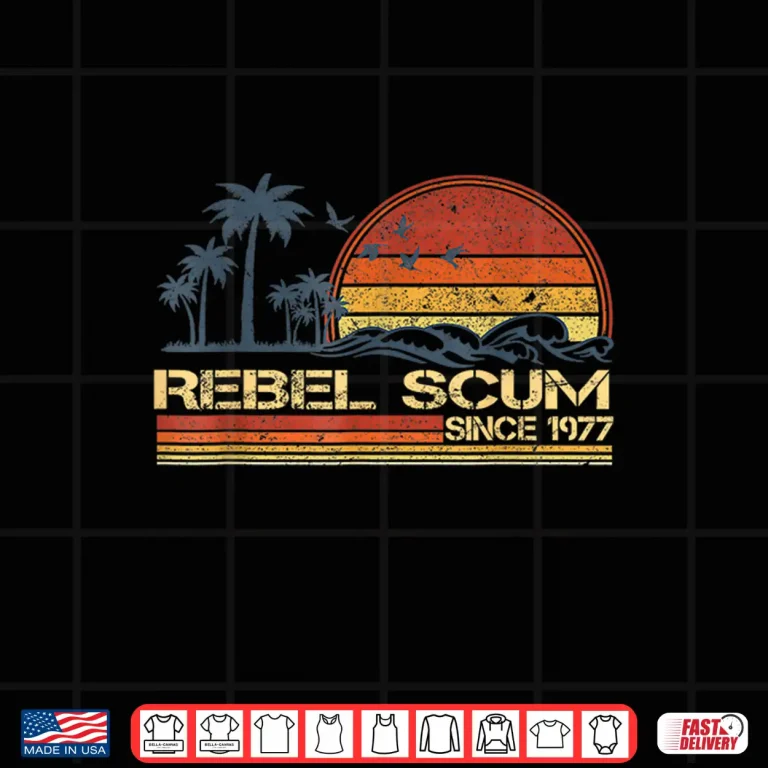 Design Scum Old School Scum Since 1977 Classic Retro Shirt
