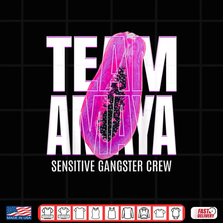 Design Team Amaya Papaya Sensitive Gangster Crew Shirt