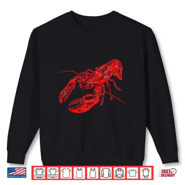 Sweatshirt Red Lobster Vintage Lobster Lover Shirt