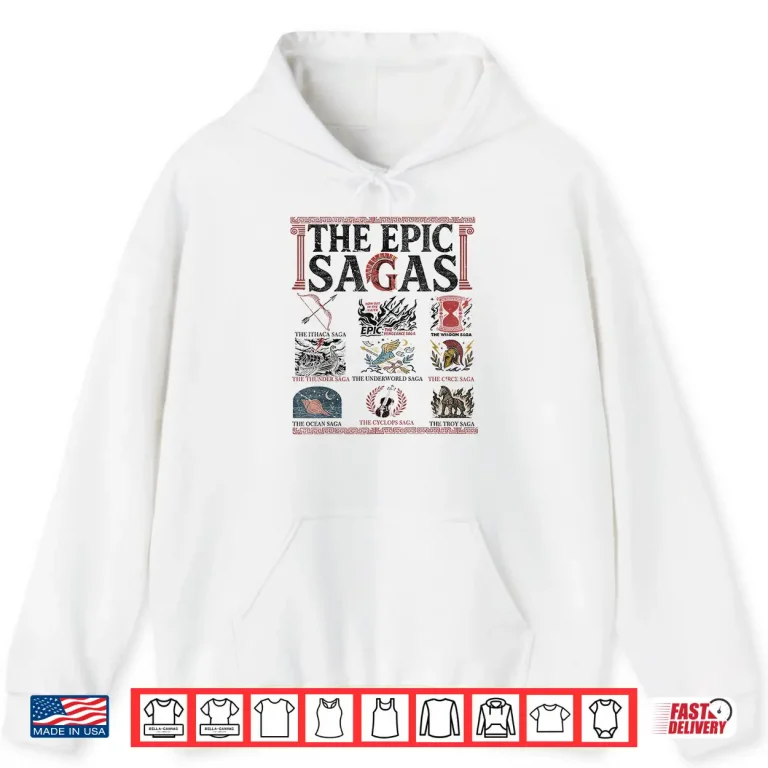 Hoodie The Epic Sagas Ithaca Saga Musical Thunder Wisdom Odysseus Shirt 1