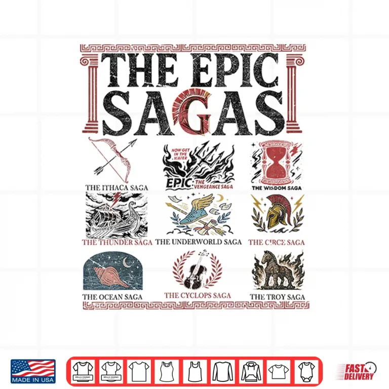 Design The Epic Sagas Ithaca Saga Musical Thunder Wisdom Odysseus Shirt 1