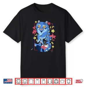 Derpy Tiger And Bird Japanese Art Shirt