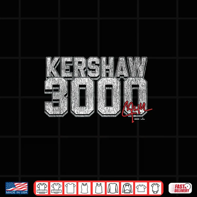 Design Clayton Kershaw 3000 Strikeouts Shirt 1