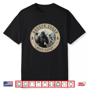 Booger Sugar Sasquatch Funny Yeti Nose Selfie Adult Shirt