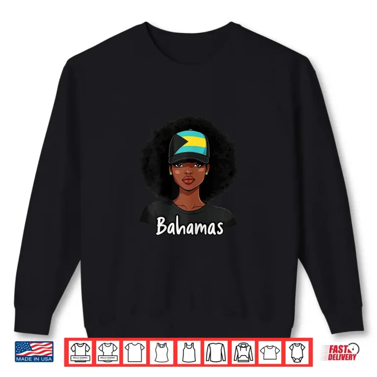 Sweatshirt Bahamian Girl Bahamas Flag Proud Bahamian Shirt